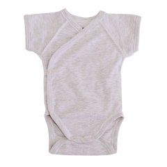 Боди-распашонка с коротким рукавом для новорожденных Бежевый меланж бежевый Minikin