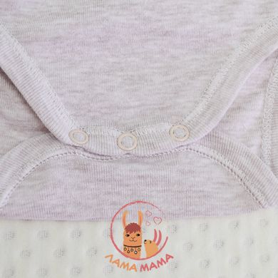 Боди-распашонка с коротким рукавом для новорожденных Бежевый меланж бежевый Minikin