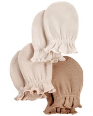 Хлопковые рукавички царапки для новорожденных, 0-3 мес., 3 пары Картерс