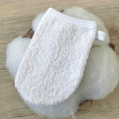 Махровая мочалка-рукавица для купания детей Белый BetiS