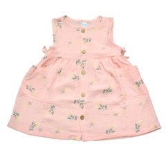 Муслиновое платье для новорожденных девочек Персик Minikin