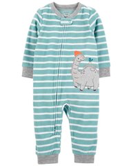 Флисовая пижама человечек с открытой стопой для мальчиков Дино Картерс