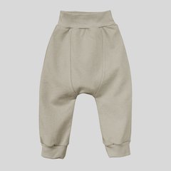 Теплые детские штаны (футер с начесом) Теплые объятия Кофейно-серый Minikin