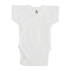 Боди-распашонка с коротким рукавом для новорожденных Молочный Minikin