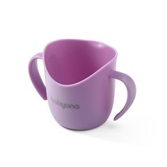 Тренировочная чашка с ручками для обучения самостоятельного питья 120 мл Фиолетовая BabyOno