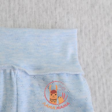 Ползунки из ажурного трикотажа для новорожденных Голубой Minikin