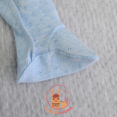 Ползунки из ажурного трикотажа для новорожденных Голубой Minikin