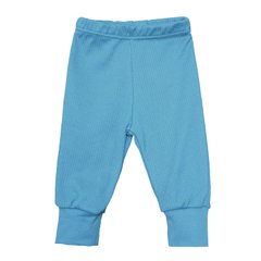 Трикотажные штаны для мальчика (интерлок-рубчик) Синий Minikin