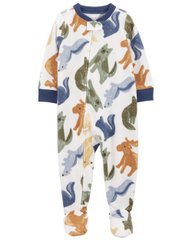Флисовая пижама человечек с закрытой стопой Волшебный лес Картерс