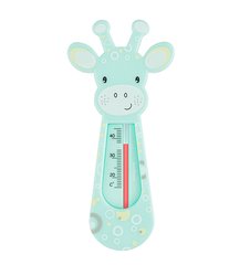 Термометр для воды плавающий для купания малышей Жираф мятный BabyOno