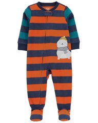 Флисовая пижама человечек с закрытой стопой для мальчика Тюлененок Картерс