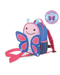 Детский мини рюкзак с родительским ремешком Скип Хоп Бабочка 12М+