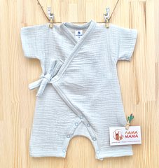 Муслиновый песочник кимоно для новорожденных Голубой светлый Minikin