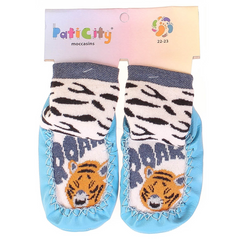Махровые носки-чешки для мальчика Тигры р. 20-21