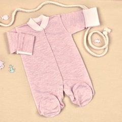 Человечек для преждевременно рожденных детей Меланж Розовый Футер двунитка BetiS, 38 (32-38 см)